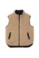 Milky Reversible Sherpa Puffer Vest - Midnight Blue