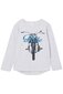 Milky Retro Ride L/S Tee - Silver Marle