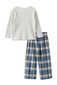 Milky Chester Check Pj's - Silver Marle / Check