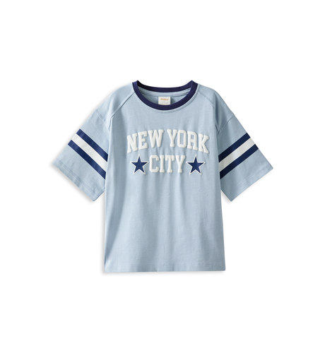 Milky New York Tee - Whisper Blue