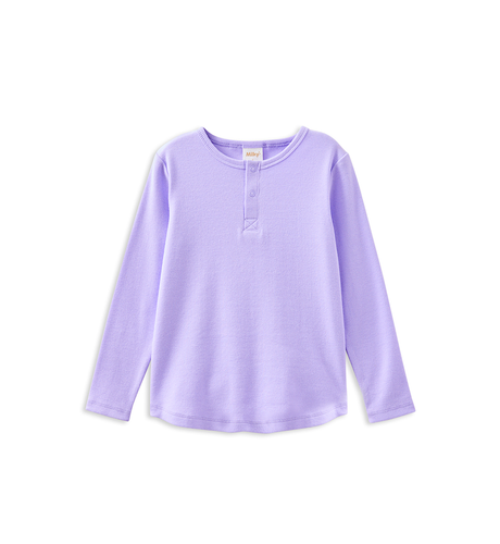 Milky Lavender Henley