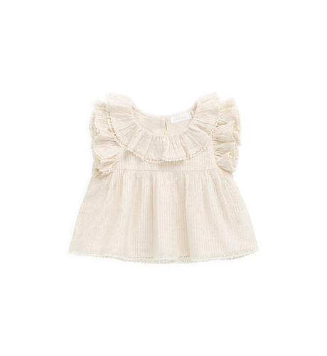 Jamie Kay Organic Cotton Banks Blouse - Parchment
