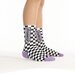 Hello Stranger Stranger Socks - Purple Check