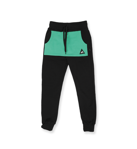 Hello Stranger Boys Pocket Track Pant - Black Green