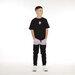 Hello Stranger Boys Pocket Track Pant - Black Lavender