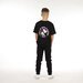 Hello Stranger Boys Pocket Track Pant - Black Lavender