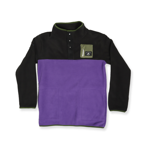 Hello Stranger Boys Adventure Fleece - Black Purple