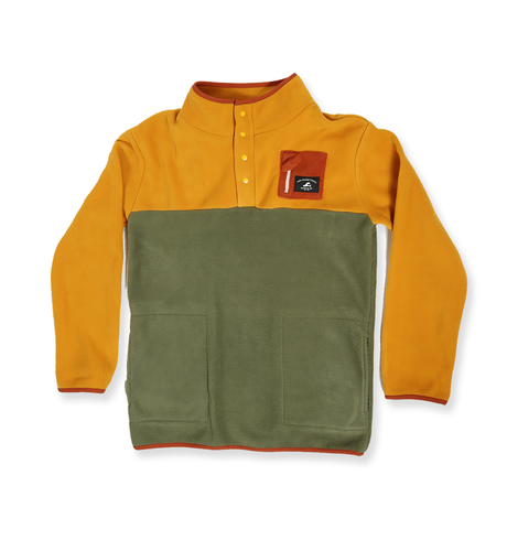Hello Stranger Boys Adventure Fleece - Mustard Khaki