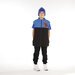 Hello Stranger Boys Everything Vest - Blue Black