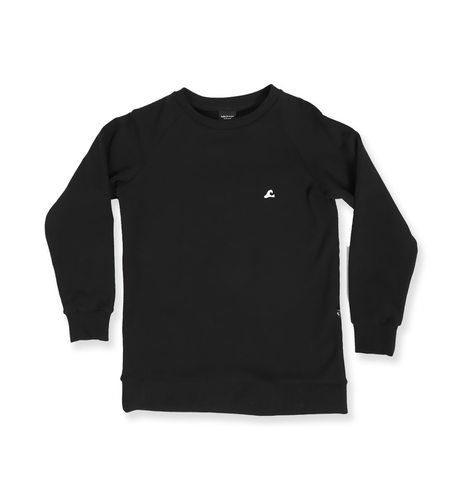 Hello Stranger Boys Explorer Raglan Crew - Black