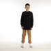 Hello Stranger Boys Explorer Raglan Crew - Black