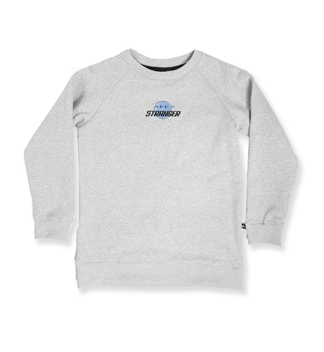 Hello Stranger Boys Smiley Raglan Crew - Greymarle