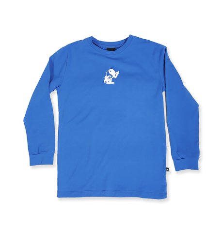 Hello Stranger Boys Peaceman L/S Tee - Blue