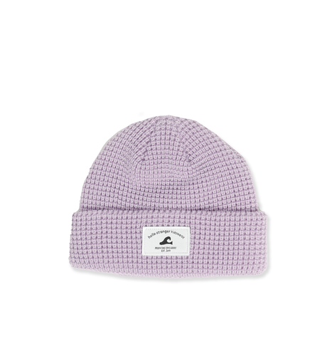 Hello Stranger Waffle Beanie - Lilac