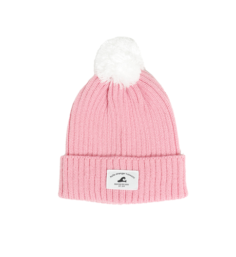 Hello Stranger Pom Pom Beanie - Pink