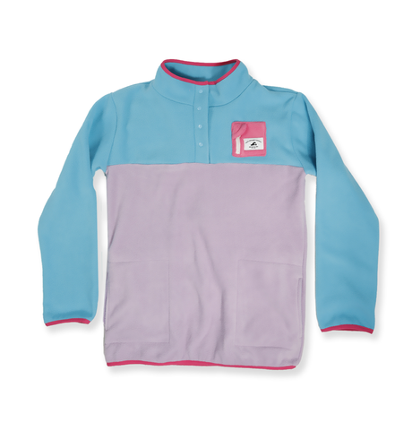 Hello Stranger Girls Adventure Fleece - Turquoise Purple
