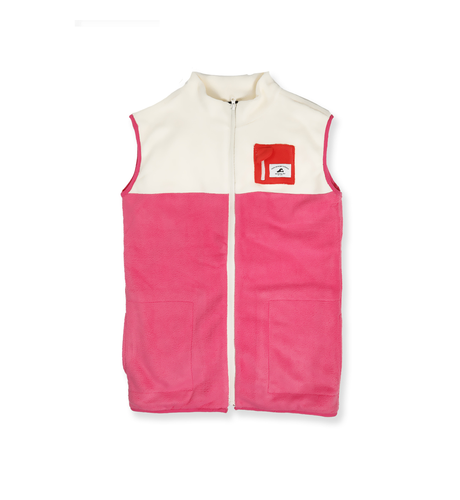 Hello Stranger Girls Everything Vest - Cream Pink