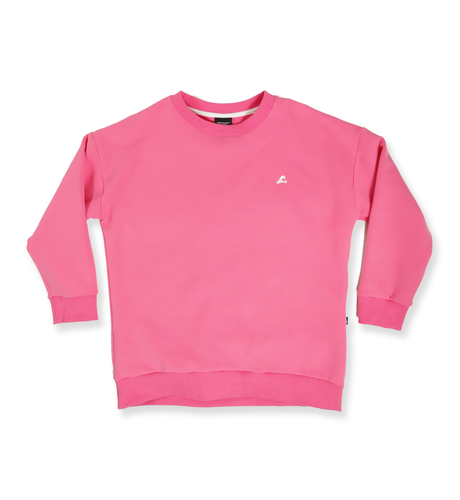 Hello Stranger Girls Mermaid Crew - Flamingo