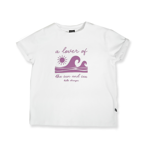 Hello Stranger Girls Lovers Bailey S/S Tee - White