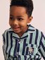 Huxbaby Classic Stripe Flannel PJ Set - Navy/Emerald (Pre-Order)