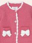 Huxbaby Crochet Bow Cardi - Geranium (Pre-Order)