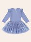 Huxbaby Sequin Bow Tulle Dress - Bijou Blue (Pre-Order)