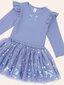 Huxbaby Sequin Bow Tulle Dress - Bijou Blue (Pre-Order)