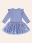 Huxbaby Sequin Bow Tulle Dress - Bijou Blue (Pre-Order)