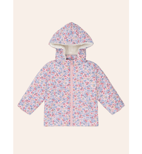 Huxbaby Heart Floral Quilted Puffer Jacket - Dusty Pink (Pre-Order)