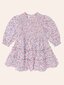 Huxbaby Vintage Floral Puff L/S Shirred Dress - Dusty Pink (Pre-Order)