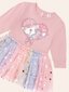 Huxbaby Whimsical Unicorn Tulle Ballet Dress - Dusty Pink (Pre-Order)