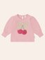 Huxbaby Cherry Bow Puff Sleeve Top - Dusty Pink (Pre-Order)