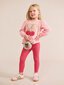 Huxbaby Cherry Bow Puff Sleeve Top - Dusty Pink (Pre-Order)
