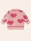 Huxbaby Heart Tipped Cardi - Dusty Pink (Pre-Order)