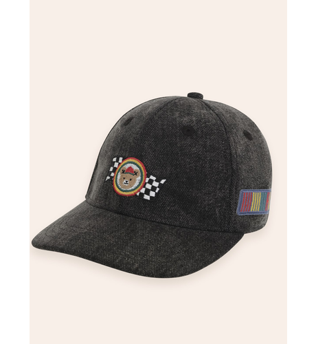 Huxbaby Knit Denim Black Racer Hux Cap (Pre-Order)