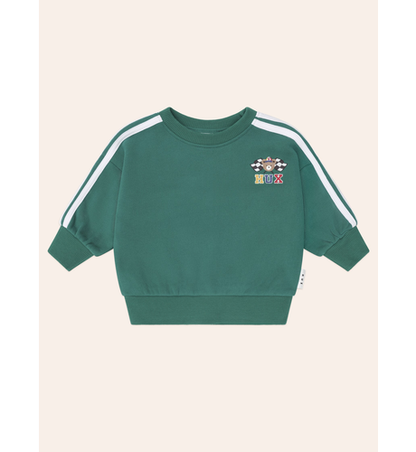 Huxbaby Racer Stripe Sweatshirt - Emerald (Pre-Order)