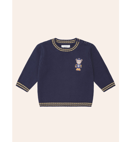 Huxbaby Baller Hux Tipped Pullover - Ember Multi Navy (Pre-Order)