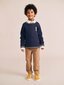 Huxbaby Baller Hux Tipped Pullover - Ember Multi Navy (Pre-Order)