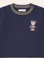 Huxbaby Baller Hux Tipped Pullover - Ember Multi Navy (Pre-Order)