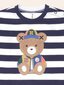 Huxbaby Varsity Hux Stripe Top - Navy/Almond Milk (Pre-Order)