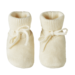 Nature Baby Merino Knit Drawstring Booties - Natural