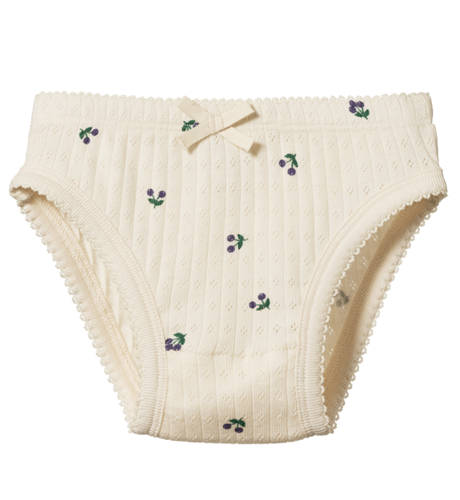 Nature Baby Knickers Pointelle - Winter Berry Print
