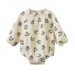 Nature Baby Meadow Bodysuit Muslin - Winter Berry Natural Print