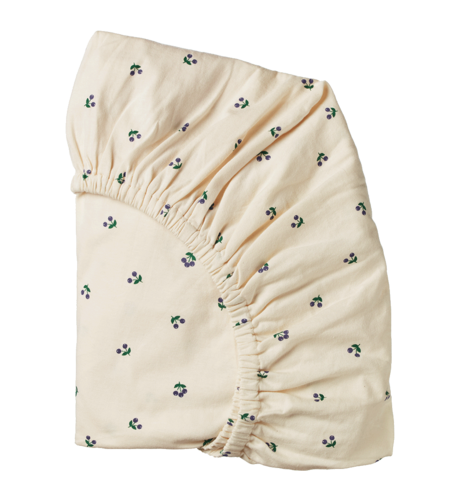 Nature Baby Fitted Bassinet Sheet Jersey - Winter Berry Print