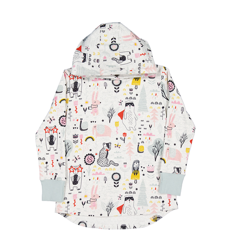 Kissed By Radicool Forest Doodle Hood (Pre-order)