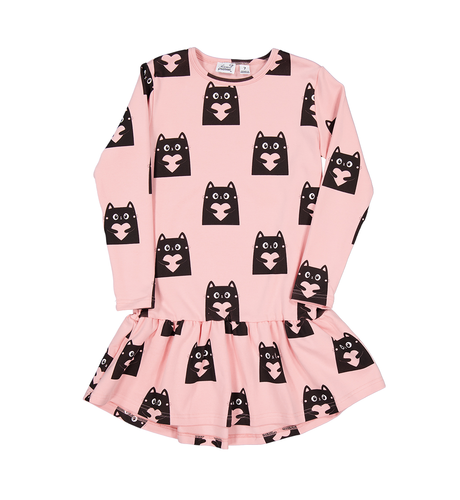 Kissed By Radicool Love Cats Frill Dress (Pre-order)