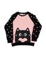 Kissed By Radicool Love Cat Raglan Crew (Pre-order)