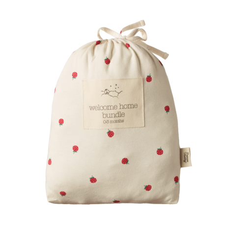 Nature Baby Welcome Home Bundle - Raspberry Print