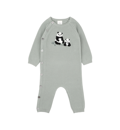 Bebe Angus Panda Knitted Romper