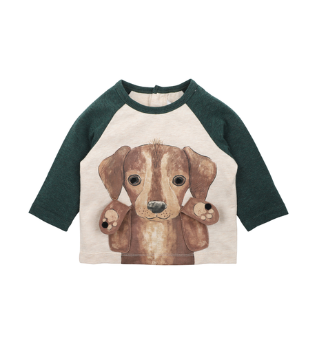 Bebe Austin 3D Dog Baby Tee